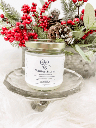 Winter Storm Candle